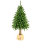 Árbol de Navidad de abeto con tronco Premium de 200 cm, frondoso y realista, Damich