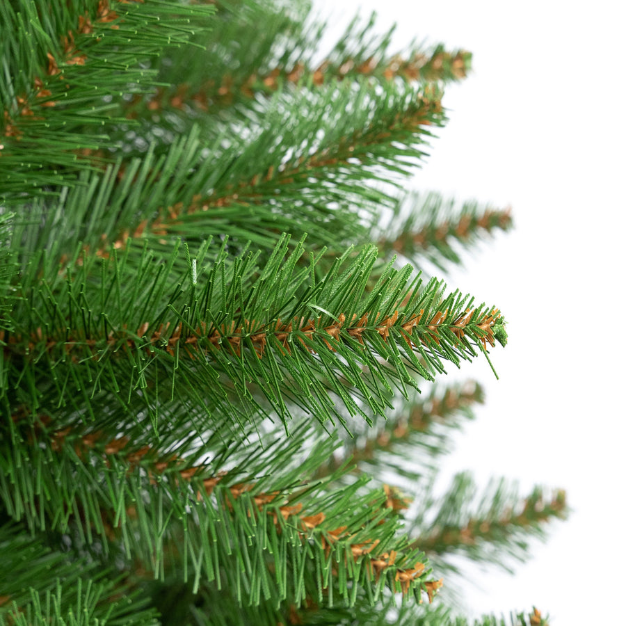 Árbol de Navidad de abeto con tronco Premium de 160 cm, frondoso y realista, Damich