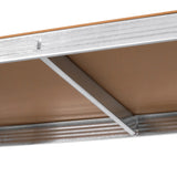 Estantería metálica de almacén, 5 estantes, capacidad máxima de 750 kg, 180 x 90 x 40, color plateado «Rebel», 2 unidades