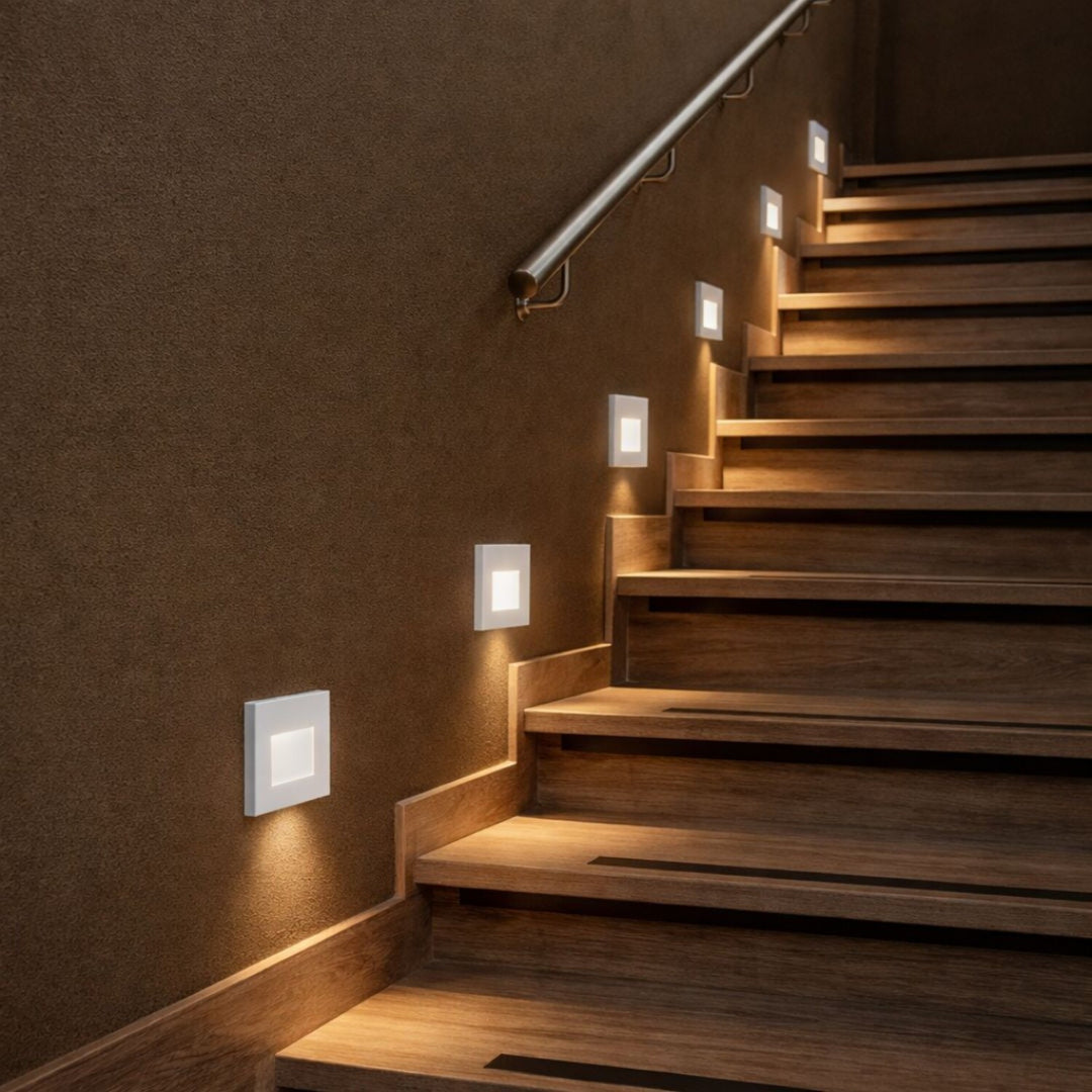 Lámpara Lunca LED de 1 W, IP20, blanca, temperatura de color regulable: 3000, 4500 y 6500 K, 77196, 4 unidades