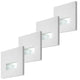 Lámpara Lunca LED de 1 W, IP20, blanca, temperatura de color regulable: 3000, 4500 y 6500 K, 77196, 4 unidades