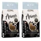 Arena aglomerante Animax Golden Line de 3 mm, gránulos pequeños, 2 bolsas de 7 l