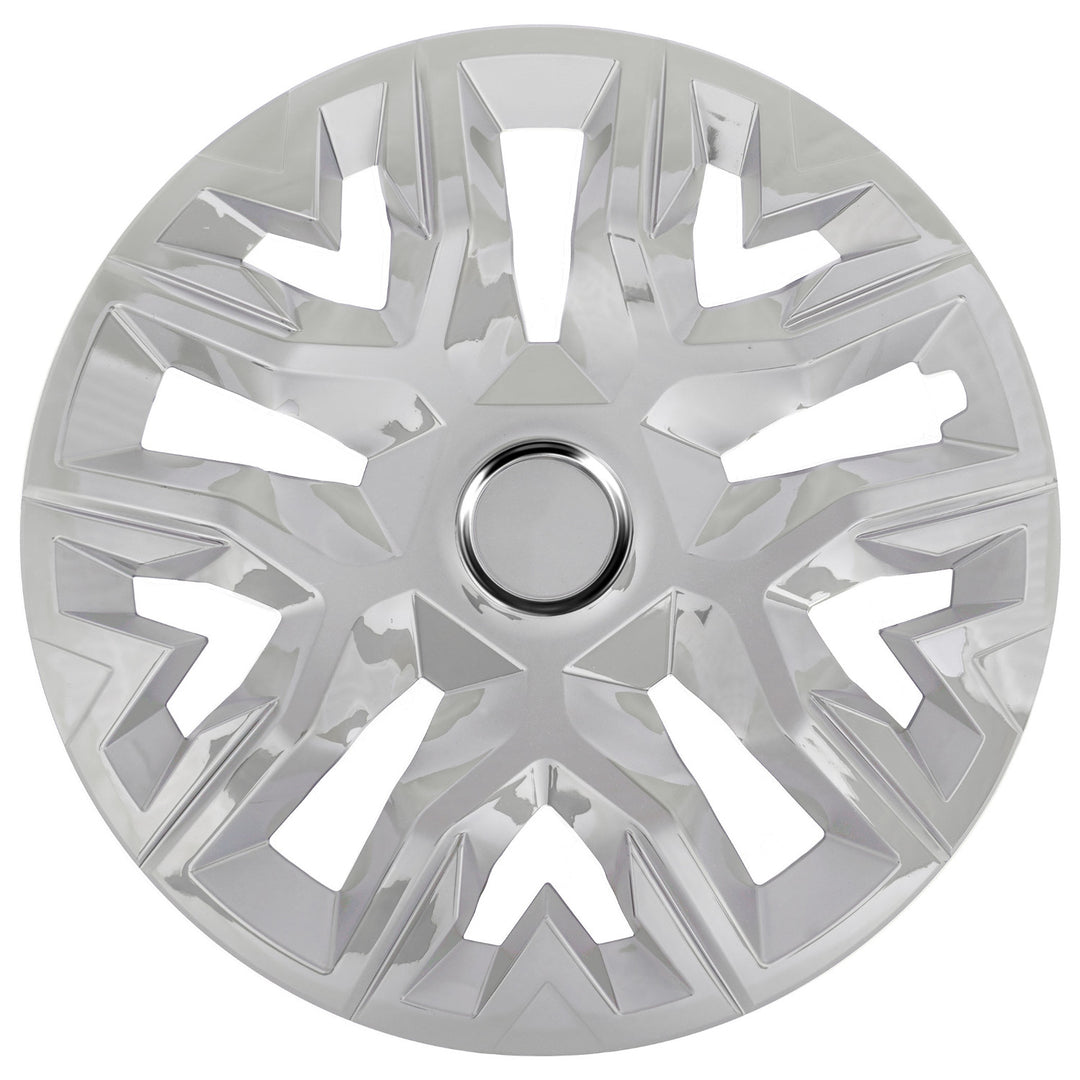 Tapa de rueda universal de 15'' NRM Perfecto, lacada en plata, 1 unidad