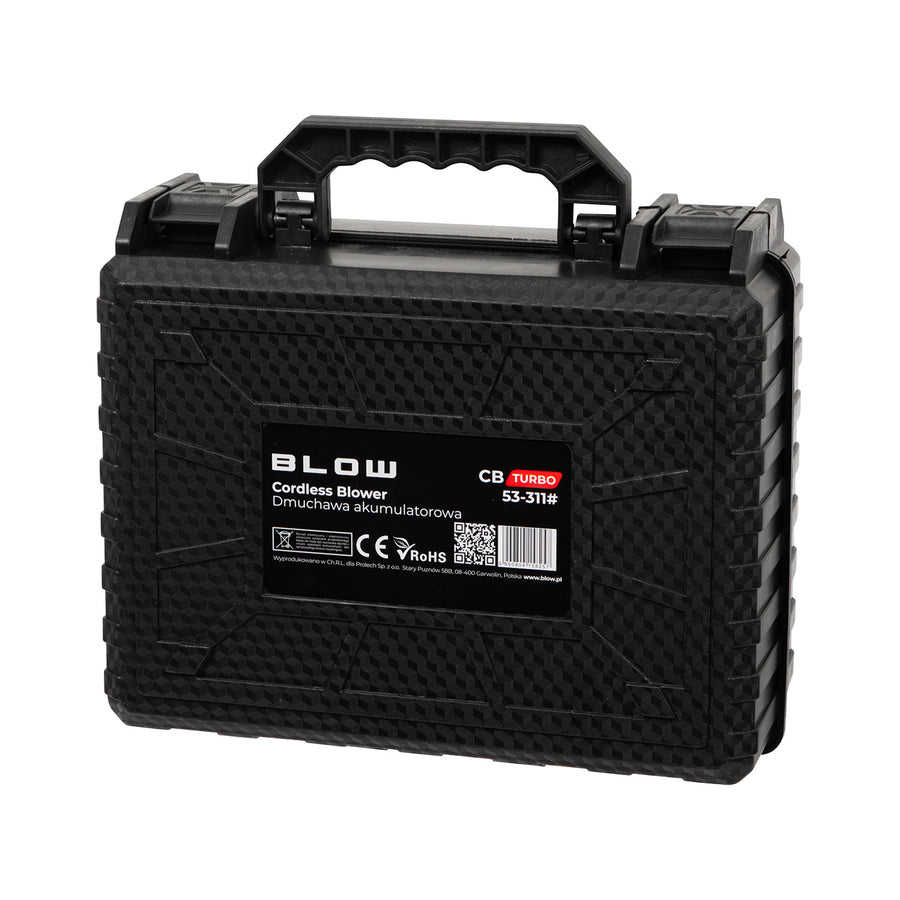 Soplador a batería BLOW 21 V CB TURBO, 130 000 revoluciones, 2,4 Ah, maletín