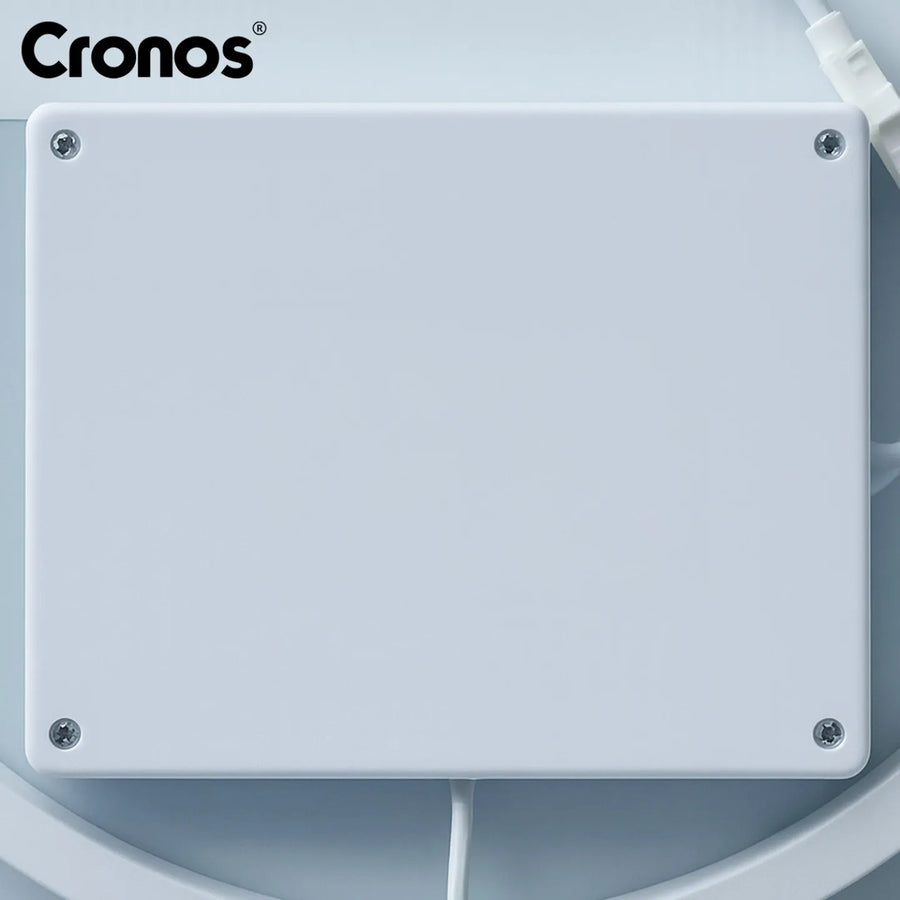 Espejo calefactado Cronos, ovalado, 50 x 80 cm, LED en tres colores, protección IP44, sistema antivaho