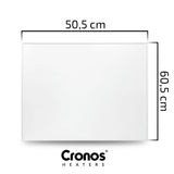 Panel calefactor por infrarrojos Cronos Graphene, potencia de 300 W, color blanco, calienta estancias de hasta 8 m², mando a distancia, PRO CGP-300TWP