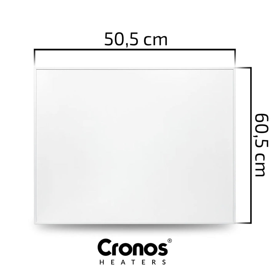 Panel calefactor por infrarrojos Cronos Graphene, potencia de 300 W, color blanco, calienta estancias de hasta 8 m², mando a distancia, PRO CGP-300TWP