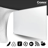 Panel calefactor por infrarrojos Cronos Graphene, potencia de 300 W, color blanco, calienta estancias de hasta 8 m², mando a distancia, PRO CGP-300TWP