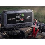 Arranque de emergencia LTC, 12 000 mAh, con compresor, linterna y batería externa, pantalla LCD, potencia de 65 W, cables y funda incluidos, LXJS120