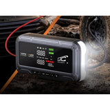 Arranque de emergencia LTC, 12 000 mAh, con compresor, linterna y batería externa, pantalla LCD, potencia de 65 W, cables y funda incluidos, LXJS120