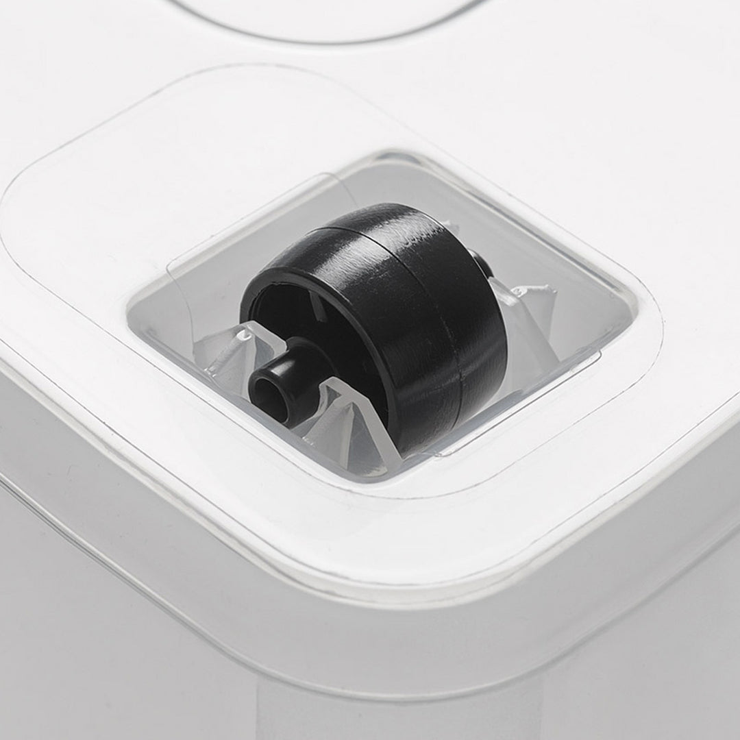 Recipiente Moxom SimpleStore, capacidad de 60 litros, transparente, tapa con cierres a presión, con ruedas, sin BPA, 04-0081