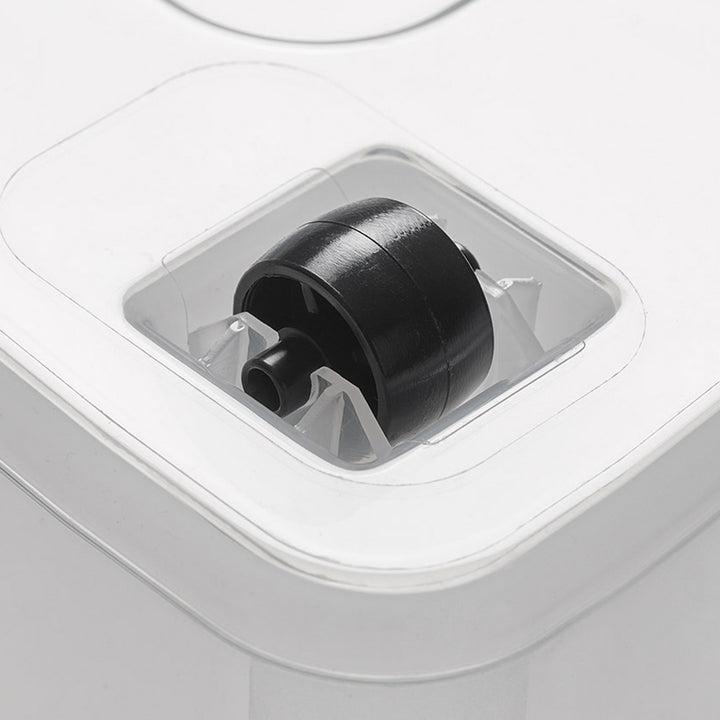 Recipiente Moxom SimpleStore, capacidad de 40 l, transparente, tapa con cierres a presión, con ruedas, sin BPA, 04-0076