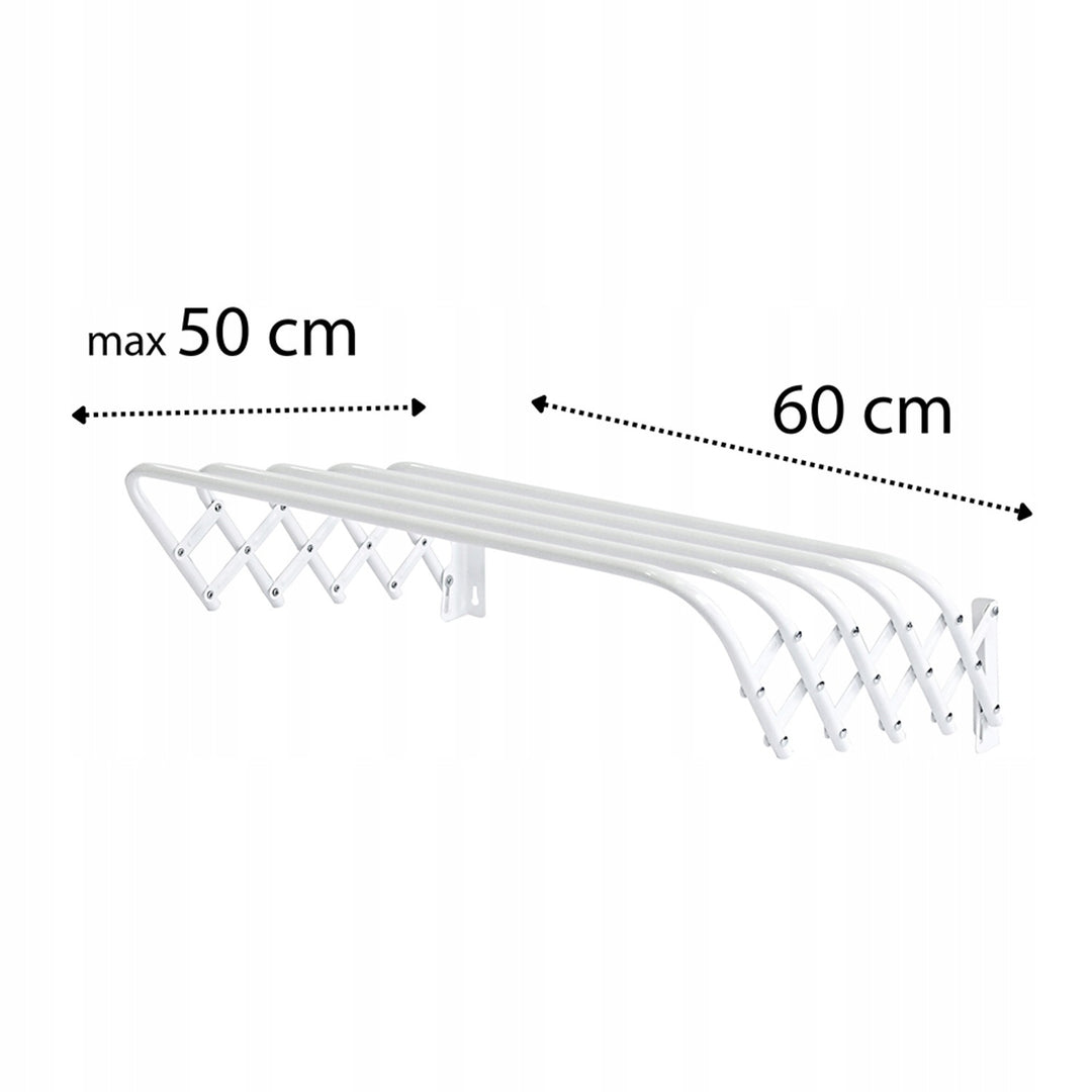 Tendedero plegable 60, para ropa y ropa interior, extensible, blanco, modelo 103, Sepio