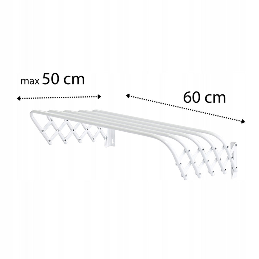 Tendedero plegable 60, para ropa y ropa interior, extensible, blanco, modelo 103, Sepio