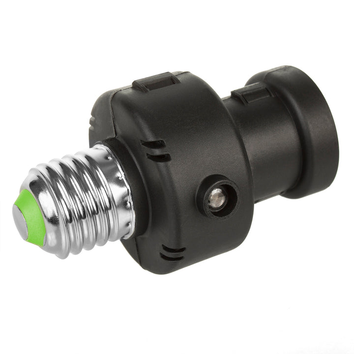 Portabombilla E27 Maclean, 100 W, con sensor crepuscular y temporizador, MCE21B, 2 unidades