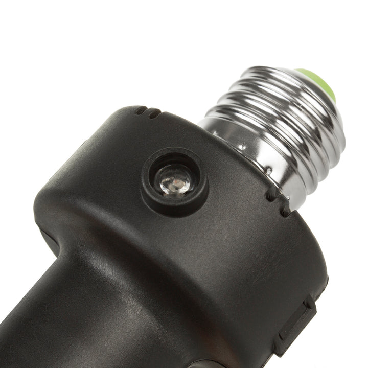 Portabombilla E27 Maclean, 100 W, con sensor crepuscular y temporizador, MCE21B, 2 unidades