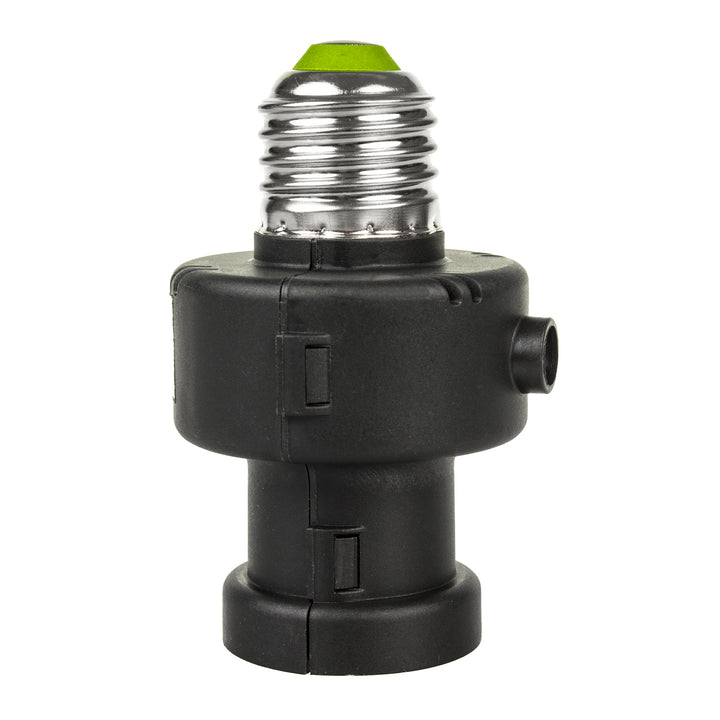 Portabombilla E27 Maclean, 100 W, con sensor crepuscular y temporizador, MCE21B, 2 unidades