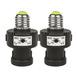 Portabombilla E27 Maclean, 100 W, con sensor crepuscular y temporizador, MCE21B, 2 unidades