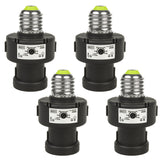 Portabombilla E27 Maclean, 100 W, con sensor crepuscular y temporizador, MCE21B, 4 unidades