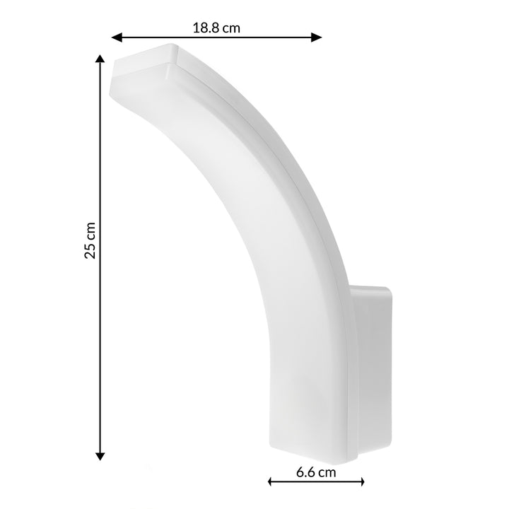 Lámpara LED Maclean, color blanco, 20 W, IP65, 2750 lm, luz blanca neutra (4000 K) MCE511 W, 2 unidades