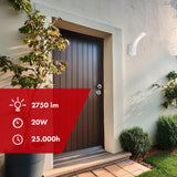 Lámpara LED Maclean, color blanco, 20 W, IP65, 2750 lm, luz blanca neutra (4000 K) MCE511 W, 2 unidades