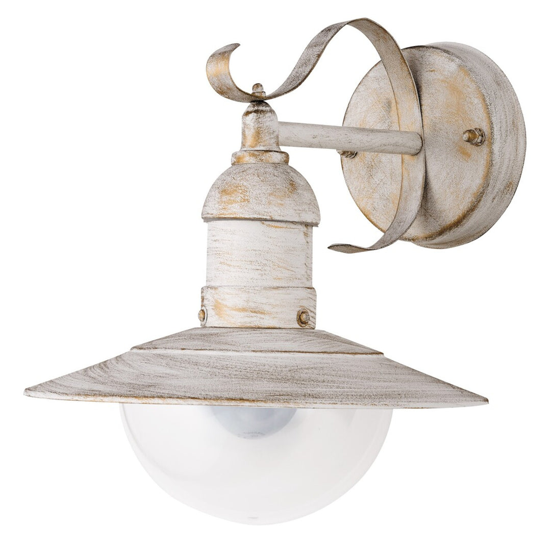 Aplique Rabalux, para exterior, IP44, E27, máx. 60 W, blanco antiguo, Oslo, 4 unidades