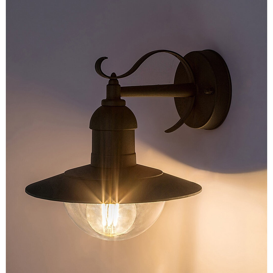 Aplique Rabalux, para exterior, IP44, E27, máx. 60 W, verde, Oslo, 4 unidades