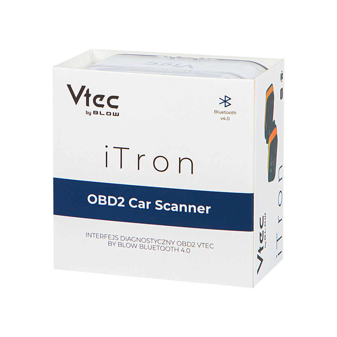 Interfaz de diagnóstico OBD2 Vtec iTRON Blow, Bluetooth 4.0, comunicación inalámbrica con la unidad de control central del coche, alta compatibilidad, 58-660#