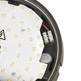 Lámpara LED con sensor de movimiento Maclean, sensor PIR, color gris, 15 W, IP54, 1100 lm, luz neutra, MCE291 W, 2 unidades