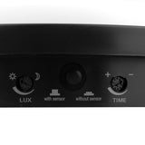 Lámpara LED con sensor de movimiento Maclean, sensor PIR, color negro, 10 W, IP65, 1000 lm, luz neutra, MCE525 B, 2 unidades