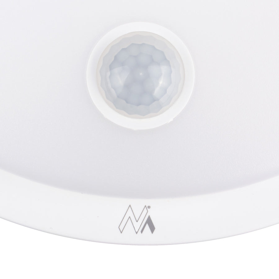 Lámpara LED con sensor de movimiento Maclean, sensor PIR, color blanco, 10 W, IP65, 1000 lm, luz neutra, MCE525 W, 2 unidades