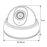 Cámara falsa tipo domo DC2300 con LED parpadeante, 2 unidades + 6 pilas AA Varta Industrial