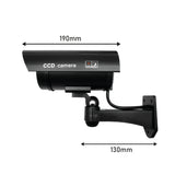 Cámara falsa con LED parpadeante IR1100 B IR para exteriores, negra, 2 unidades + 4 pilas AA Varta Industrial