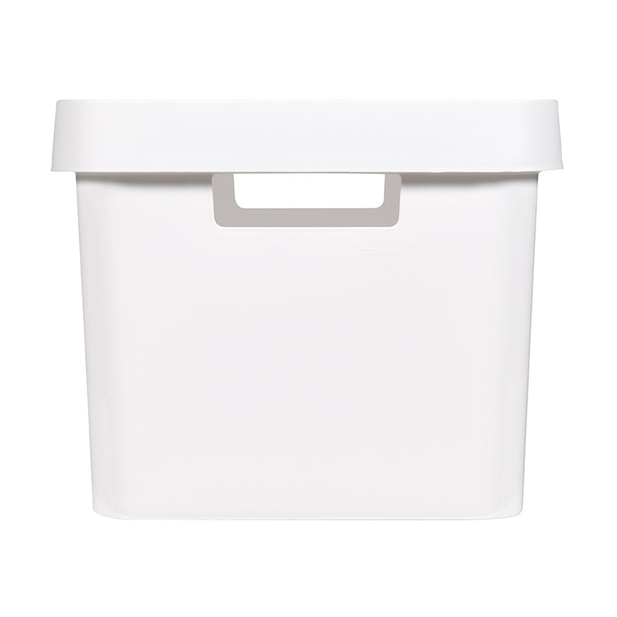 Recipiente con tapa Curver Infinity de 17 litros, color blanco, 2 unidades