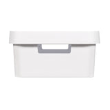 Recipiente con tapa Curver Infinity de 11 litros, color blanco, 2 unidades