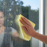 Paño Vileda Actifibre Pro para cristales y ventanas, apto para lavadora, revestimiento de PVA, sin marcas ni manchas, limpia solo con agua, 183298, 2 unidades