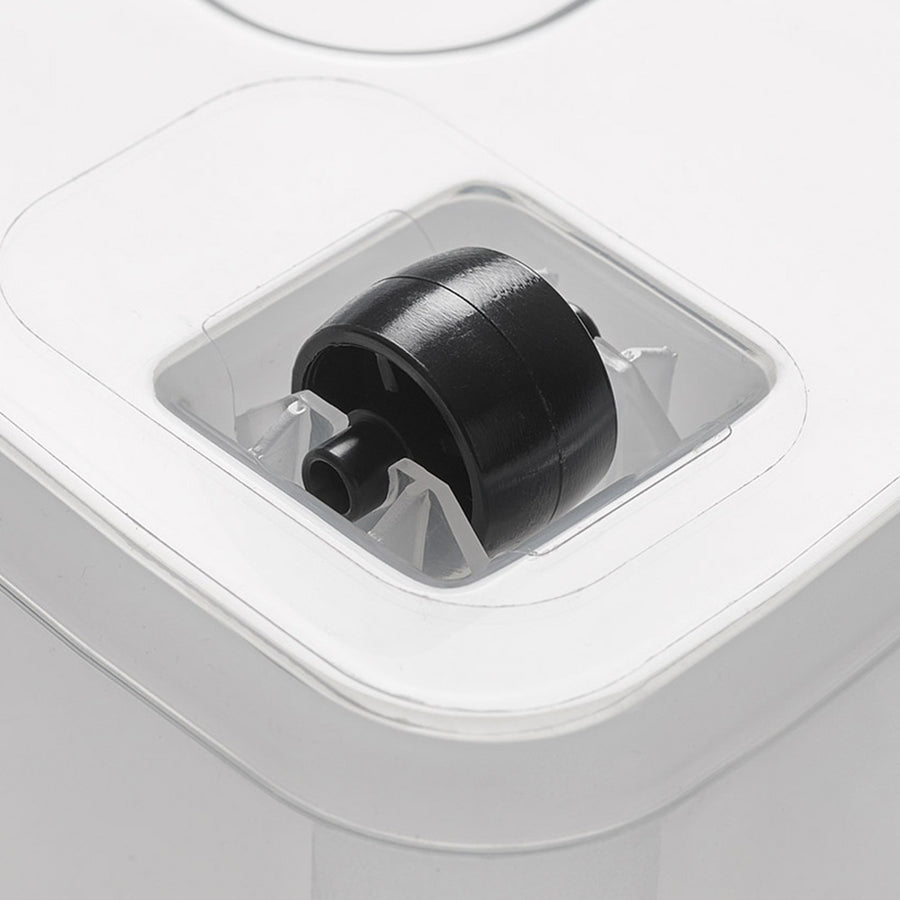 Contenedor Moxom SimpleStore, capacidad de 40 l, transparente, tapa con cierres a presión, con ruedas, sin BPA, 04-0076, 3 unidades