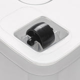 Contenedor Moxom SimpleStore, capacidad de 40 l, transparente, tapa con cierres a presión, con ruedas, sin BPA, 04-0076, 4 unidades