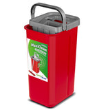 Fregona plana con cubo y escurridor GreenBlue, dos recambios de microfibra HQ, capacidad de 5,7 l, MaxiClean GB870 + paño Vileda Actifibre Pro