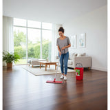Fregona plana con cubo y escurridor GreenBlue, dos recambios de microfibra HQ, capacidad de 5,7 l, MaxiClean GB870 + paño Vileda Actifibre Pro