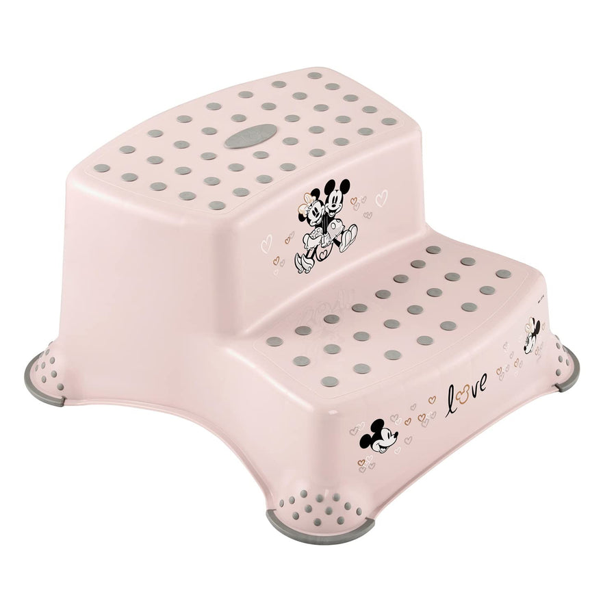Estribo infantil + estribo infantil de dos peldaños Keeeper, con función antideslizante, serie «Minnie Mouse»
