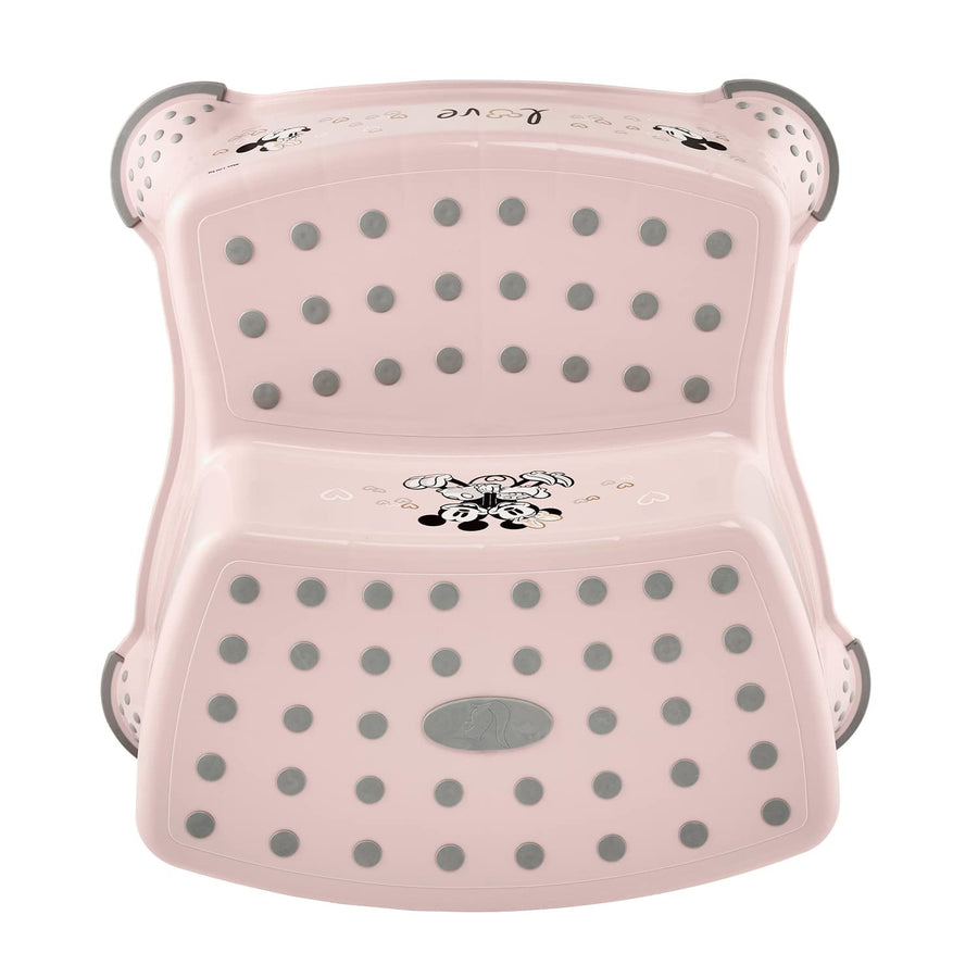 Estribo infantil + estribo infantil de dos peldaños Keeeper, con función antideslizante, serie «Minnie Mouse»