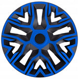Tapa de rueda universal de 15'' NRM The Best bicolor azul y negro, 1 unidad