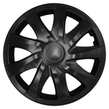 Tapa de rueda universal de 16'' NRM Draco, negro mate, 1 unidad