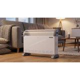 Convector eléctrico, 2000 W, con termostato, blanco, Noveen