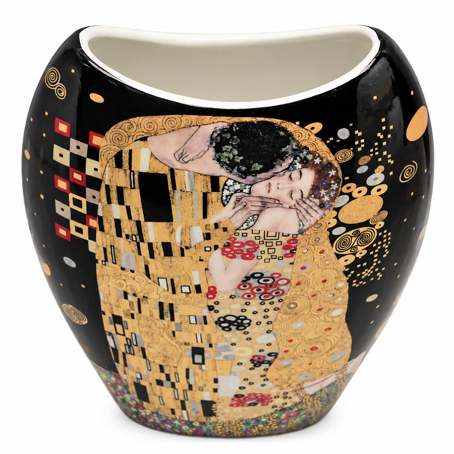 Jarrón de porcelana «El beso» de Gustav Klimt, Queen Isabell