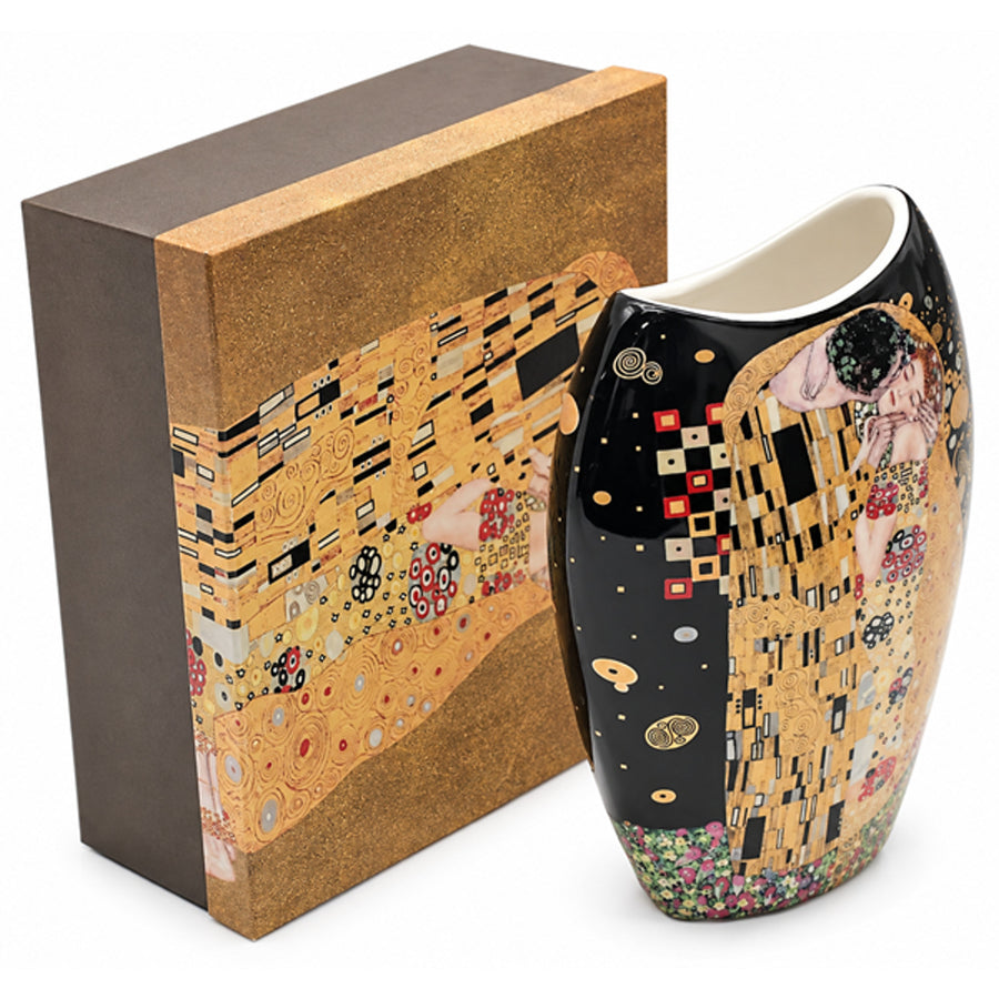 Jarrón de porcelana «El beso» de Gustav Klimt, Queen Isabell