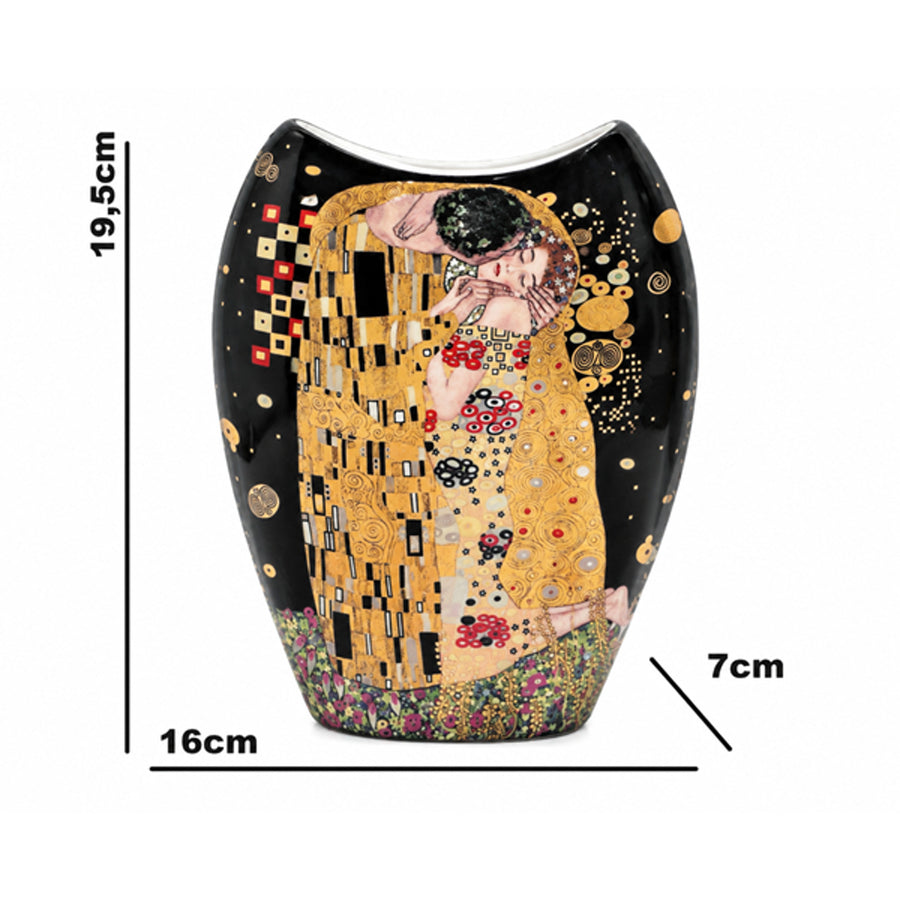 Jarrón de porcelana «El beso» de Gustav Klimt, Queen Isabell