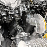Freidora sin aceite LOVIO PureFry Ultra Crisp LVAF003BE 4 l + 1,5 l, 1550 W, color beige, con recipientes de cristal