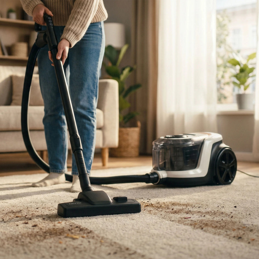 Aspiradora sin bolsa LOVIO VacuuFlex L PRO LVCVC004, 899 W, 3 l, con mando a distancia